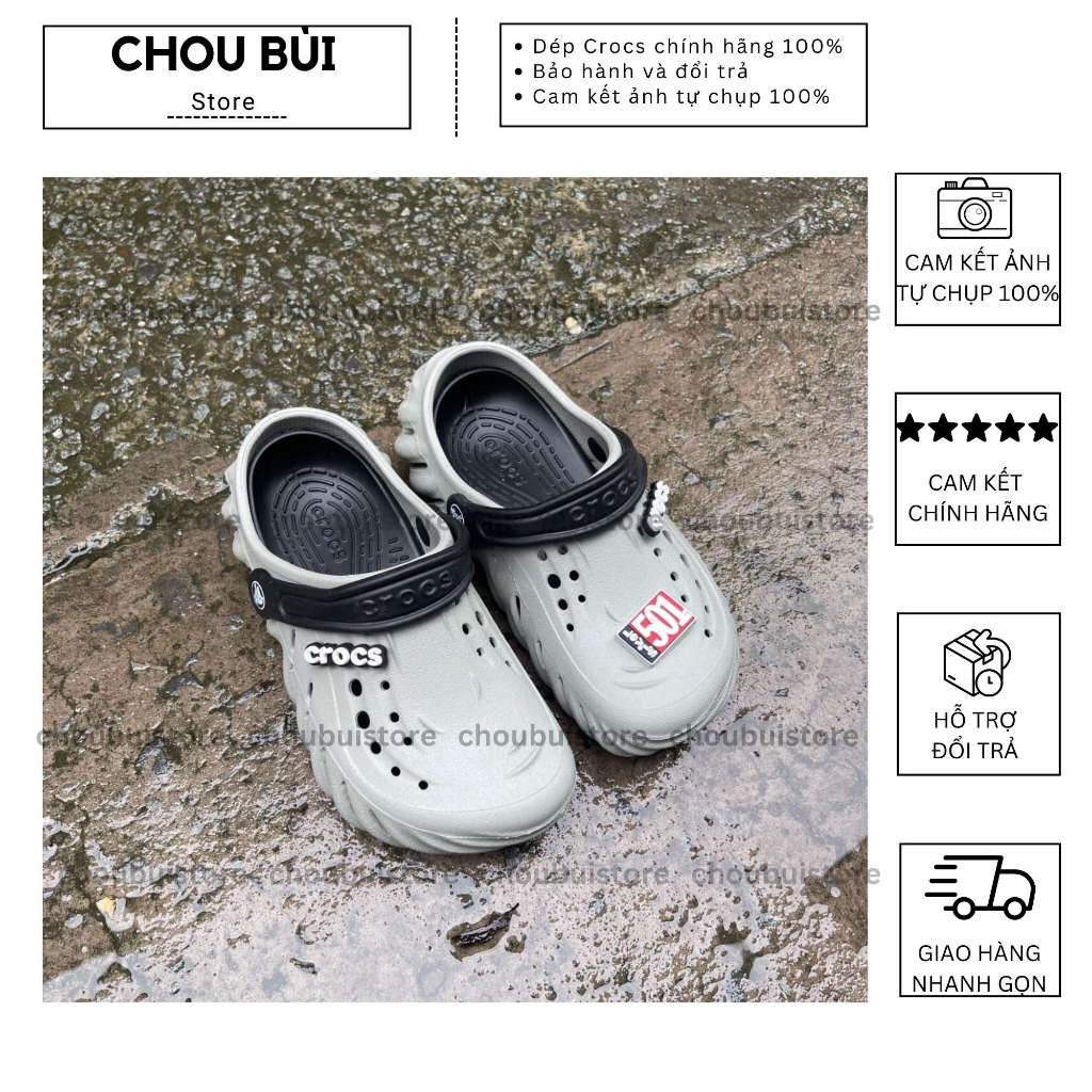 Dép Echo Crocs 2023 Đế Rời Êm Chân,Sục Crocs Quai,Sục Crocs Echo Lỗi Nhỏ,( Lùi 1 Size) -  Chou Bùi S