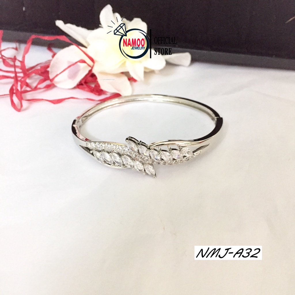 Vòng Tay, Kiềng Tay  Hình hai Lá Nối Nhau Cao Cấp A32