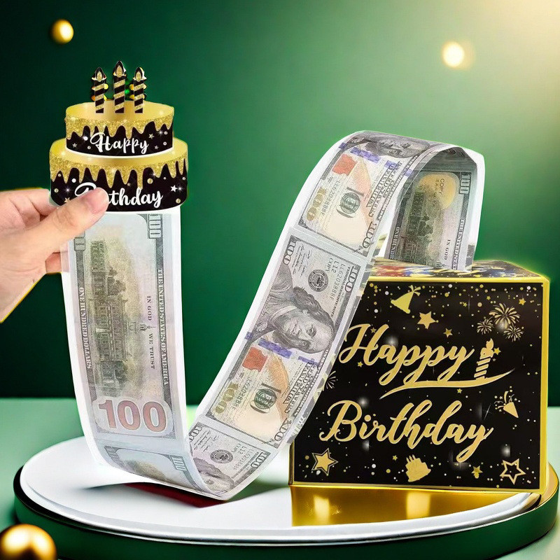 DIY Money Pull Box Gift Pull Money Box For Cash Gifts Birthday Party Decorations Supplies