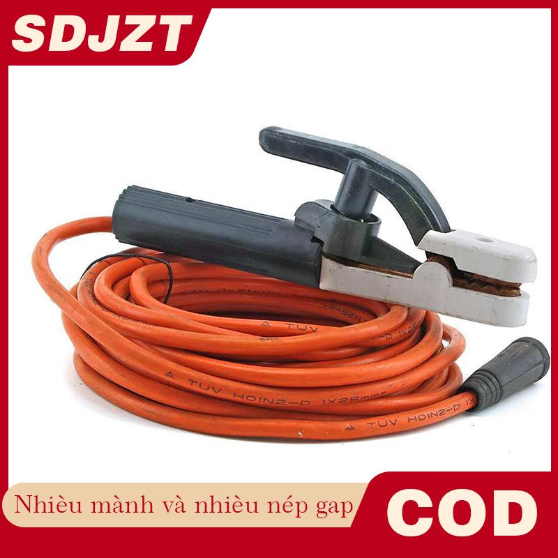 SDJZT Cáp hàn 300cm-10m ban đầu với giá đỡ điện cực và đầu nối cáp hàn phổ quát với máy hàn sắt đồng thau phụ kiện thay thế kẹp đất Giá 187,507 Đồng*Miễn phí vận chuyển
