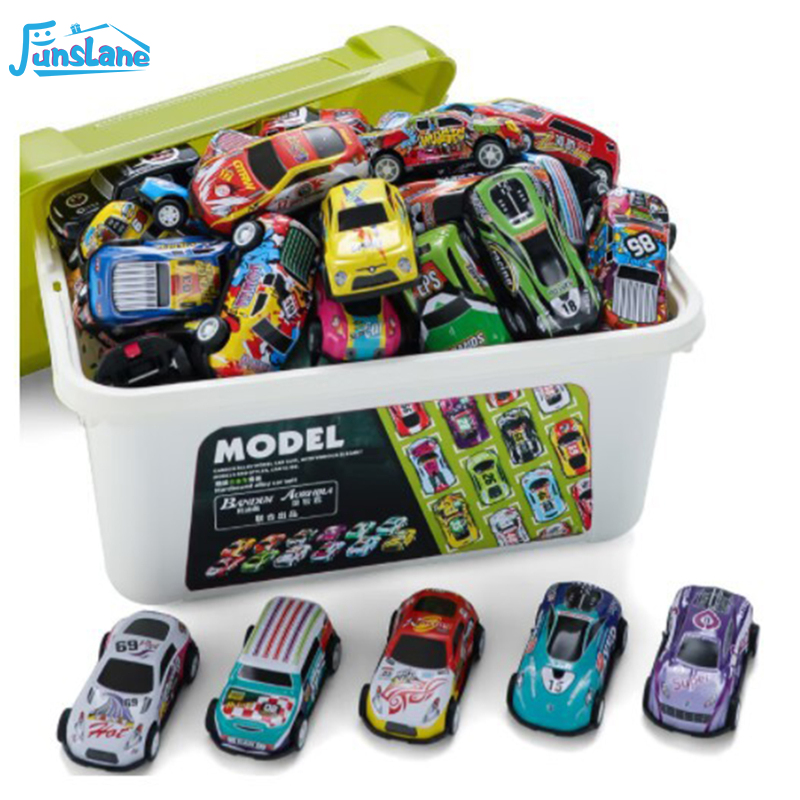 FunsLane Pull Back Cars Toys Set Friction Power Alloy Casting Vehicles