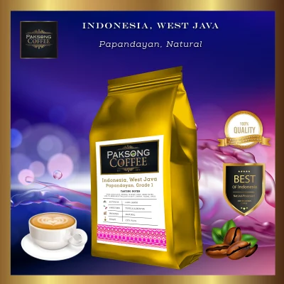 Indonesia West Java, Papandayan, Natural, 100g Coffee Beans (by Paksong Coffee Company)