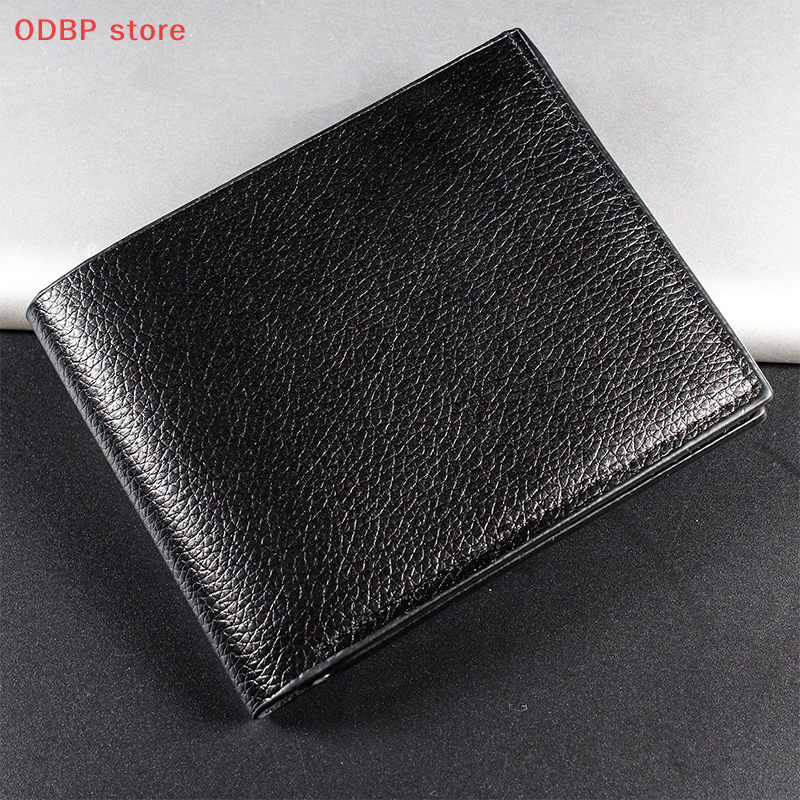 ODBP Người Đàn Ông Mới Của Ví PU Da Ngắn Hai Lần Ví Kinh Doanh Đa-Thẻ Mỏng Tiền Tín Dụng ID Thẻ Chủ Ví Chèn Đồng Xu Ví