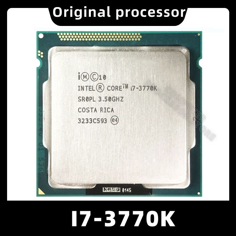 Mặc định lõi Intel I7-3770K Bộ vi xử lý Quad-core LGA 1155 ổ cắm sr0pl I7 3770k CPU máy tính để bàn 