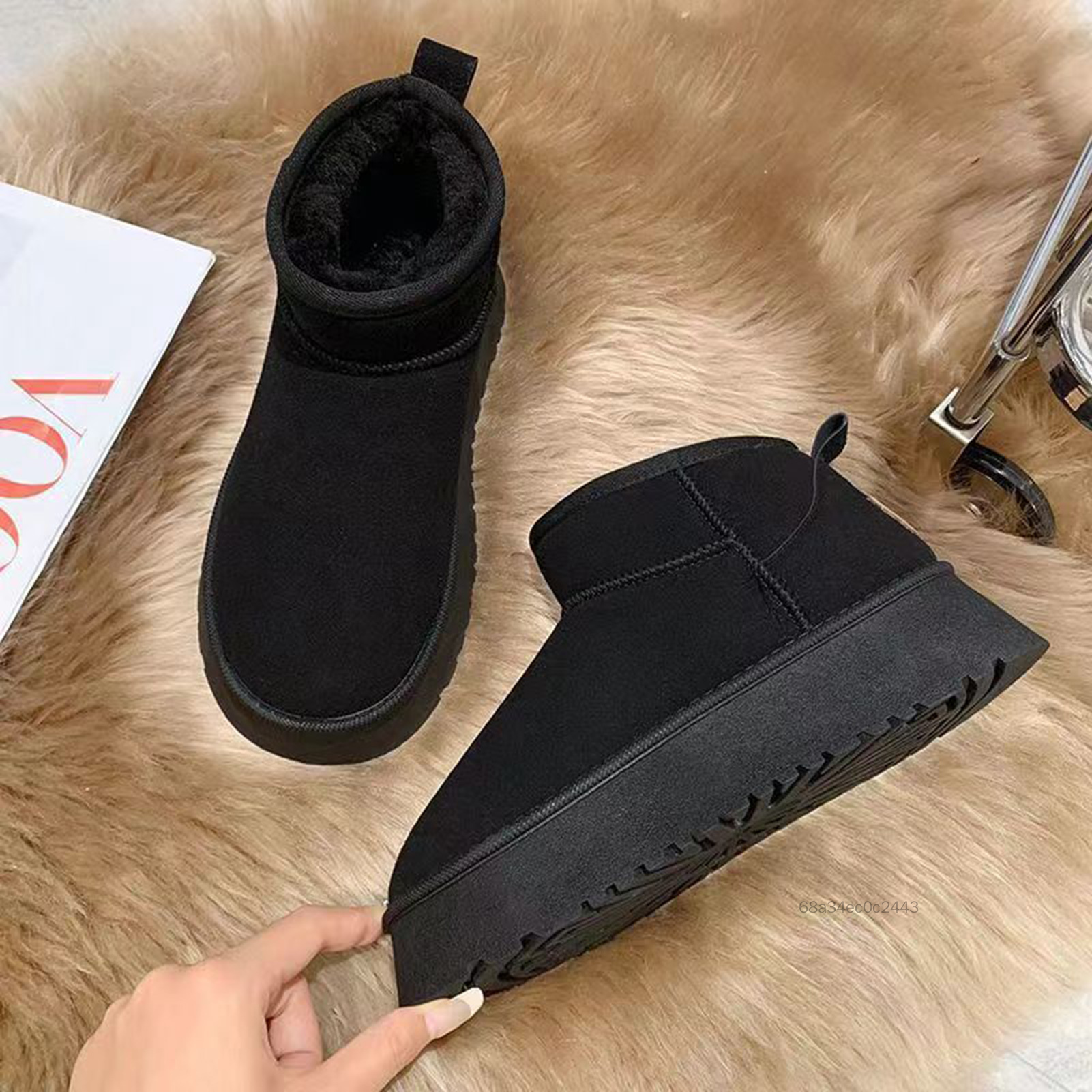 Ladies sang trọng Booties Snow Booty Boots thoáng khí Boots ấm áp cho việc mua sắm du lịch kinh doanh hẹn hò SP-VN
