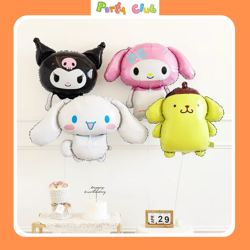 Bóng bay Kuromi Melody Sanrio trang trí sinh nhật cho bé