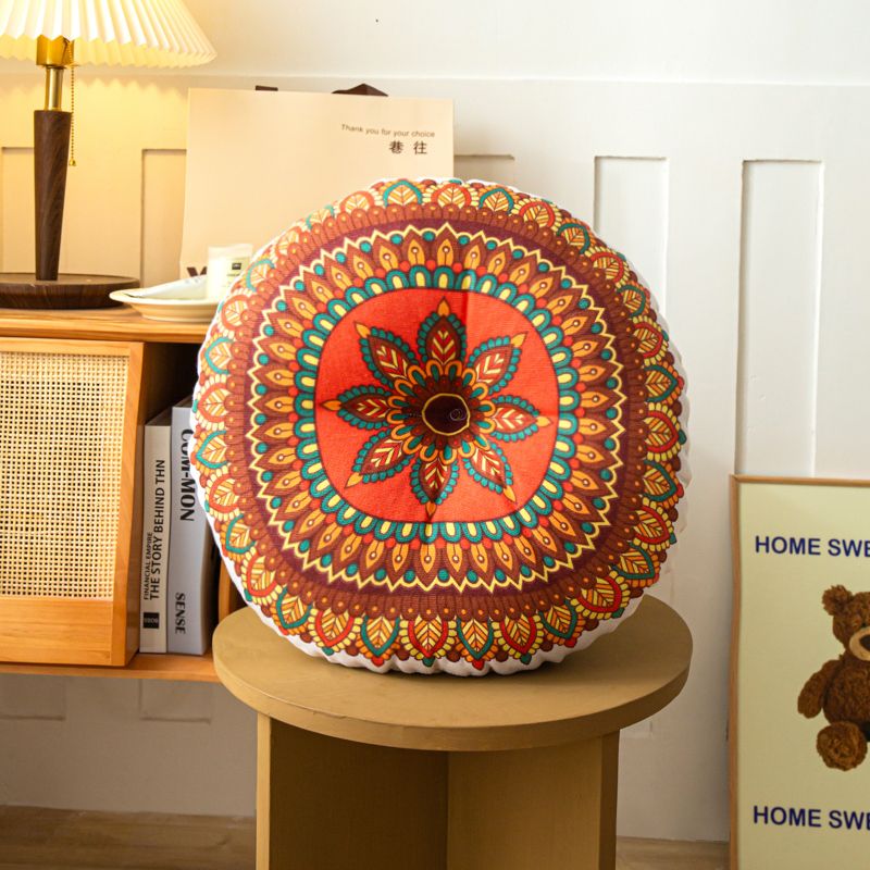 SeasTina miếng đệm tròn thảm Tatami đệm vải lanh và cotton Gia dụng đệm ngồi sàn ghế lười đệm ký túc xá sinh viên văn phòng