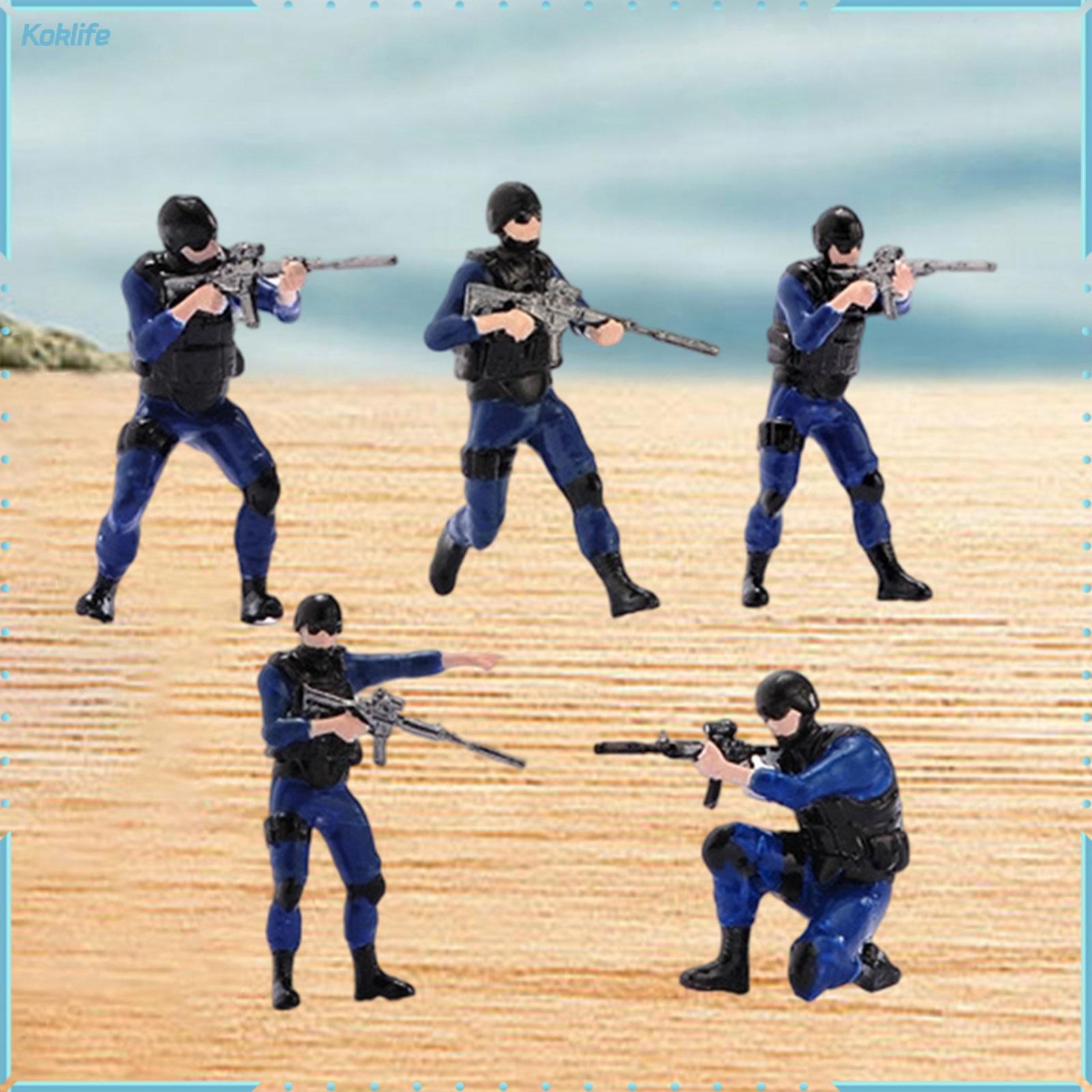 Koklife 5 Pieces 1/64 Men Figure Mini People Model Pose Scene Ornament Character Resin Figures Micro Landscapes Decor Diorama Layout ราคา 27,267 บาท*ส่งฟรี
