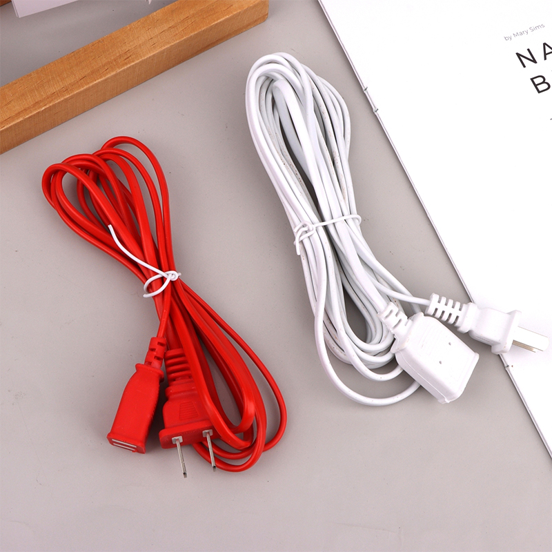 ExoticHub 1.5 2 2.5 4M Power Cord Extension Male Extension Cord 2 Pin With On Off Switch Button Cables Wire Harga 4 Ringgit*Penghantaran Percuma