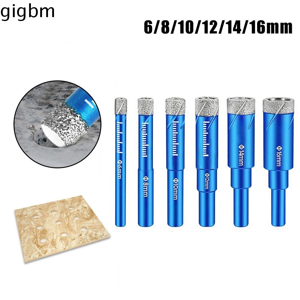 GIGBM Cưa lỗ Dụng cụ mở lỗ gạch Máy cắt Thân tròn Mũi khoan khô Bền Đá hoa cương Thủy tinh