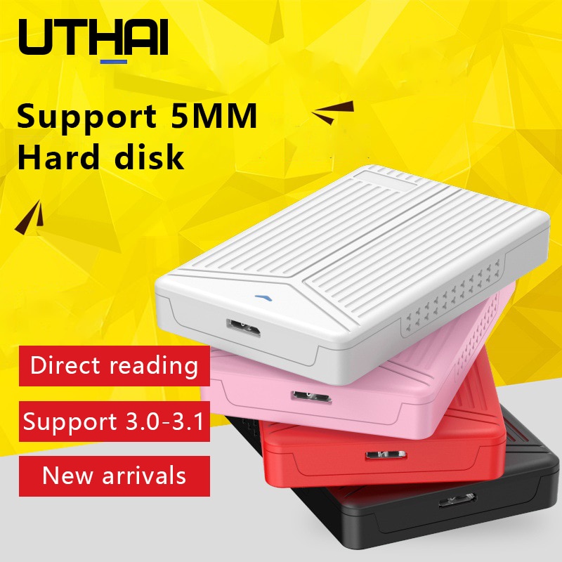 15Mm 2.5 Inch USB 3.0-3.1 SATA HDD Enclosure SSD Notebook Mobile Desktop