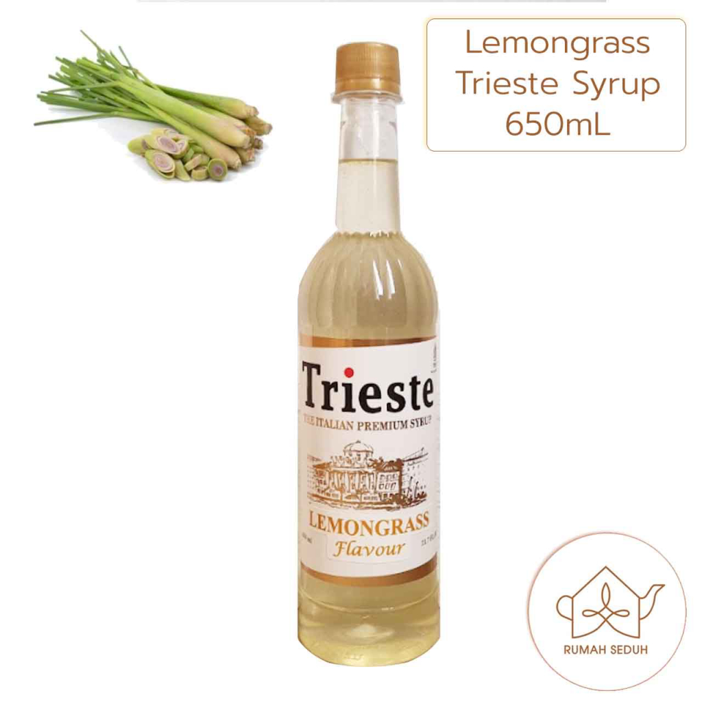 Trieste 650ml - Lemongrass Syrup - Sirup Sereh - Sirup Rasa Serai