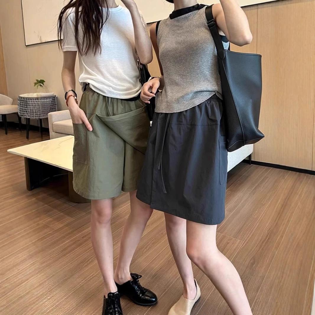 Chân Váy Ngắn Quần Cho Phụ Nữ mỏng mùa hè eo cao Lỏng Giảm Béo Quần Legging rộng Năm Quý Quần Bảo Hộ Lao động Quần thời trang Hàn Quốc Quần Áo Bảo Hộ Mặt Trời