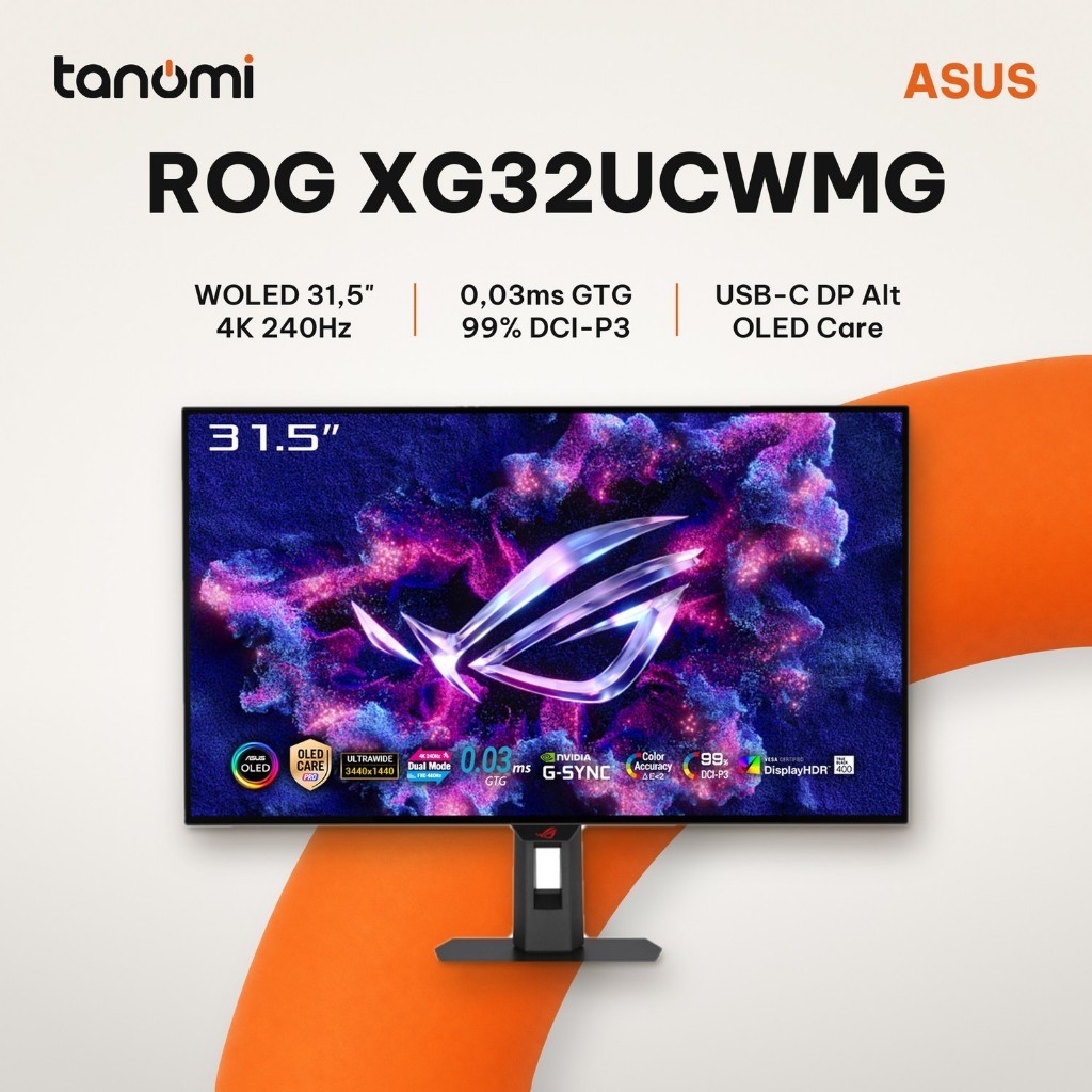 ASUS ROG Strix OLED XG32UCWMG 31.5 inch WOLED 4K 240Hz Dual Mode USB-C chơi game