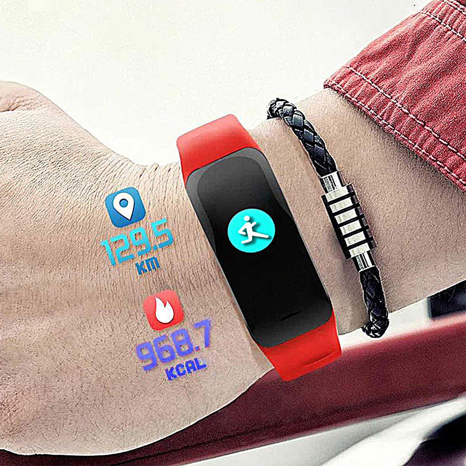 C1plus Wrist Smart Watch Bluetooth-Compatible HD-compatible Smart Reminder Weather Forecast Multiple Sport Modes Wrist Smart Watch Daily Life Multifunctional Digital Wristwatch