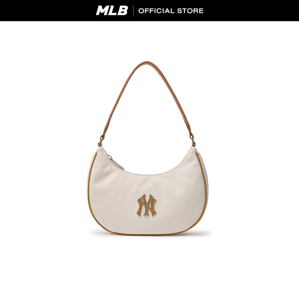 MLB Shoulder Bag Unisex Classic Jacquard Monogram Model 3ABQS014N 50CRD Dark Cream ราคา 3,231 บาท*ส่งฟรี