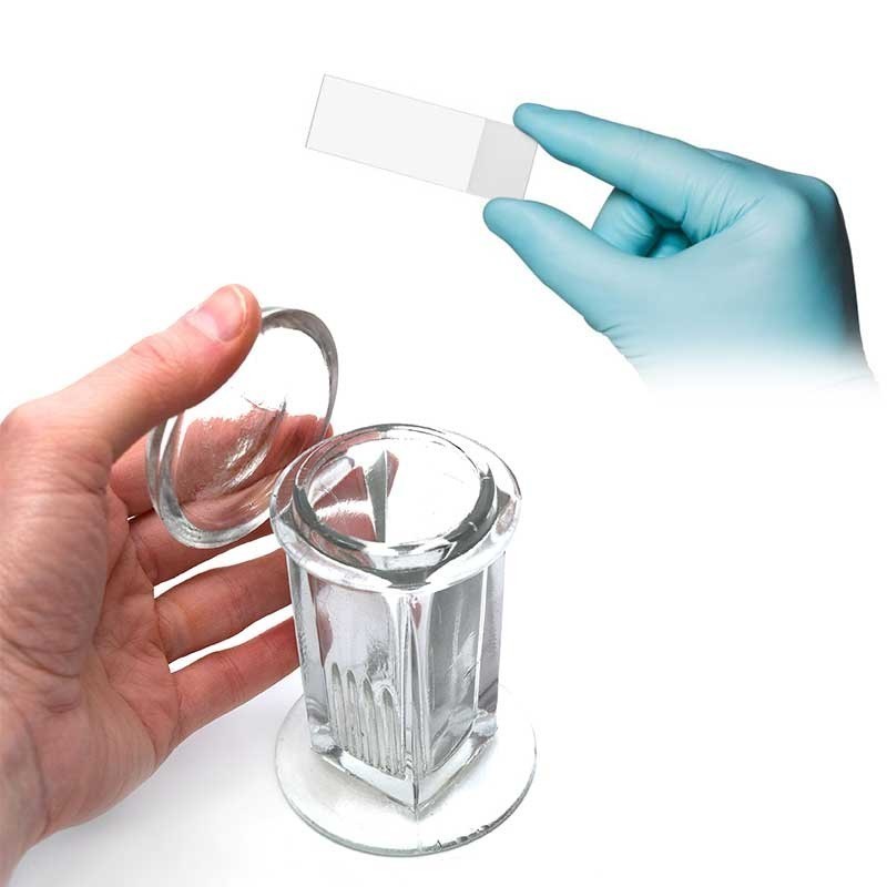 Durable 5Slide 10Slide Glass Staining Jar for Laboratory Use Cylinder Container Microscope Slides Staining Tool - Brand nobrand Presyo 249 Piso*Libreng Shipping