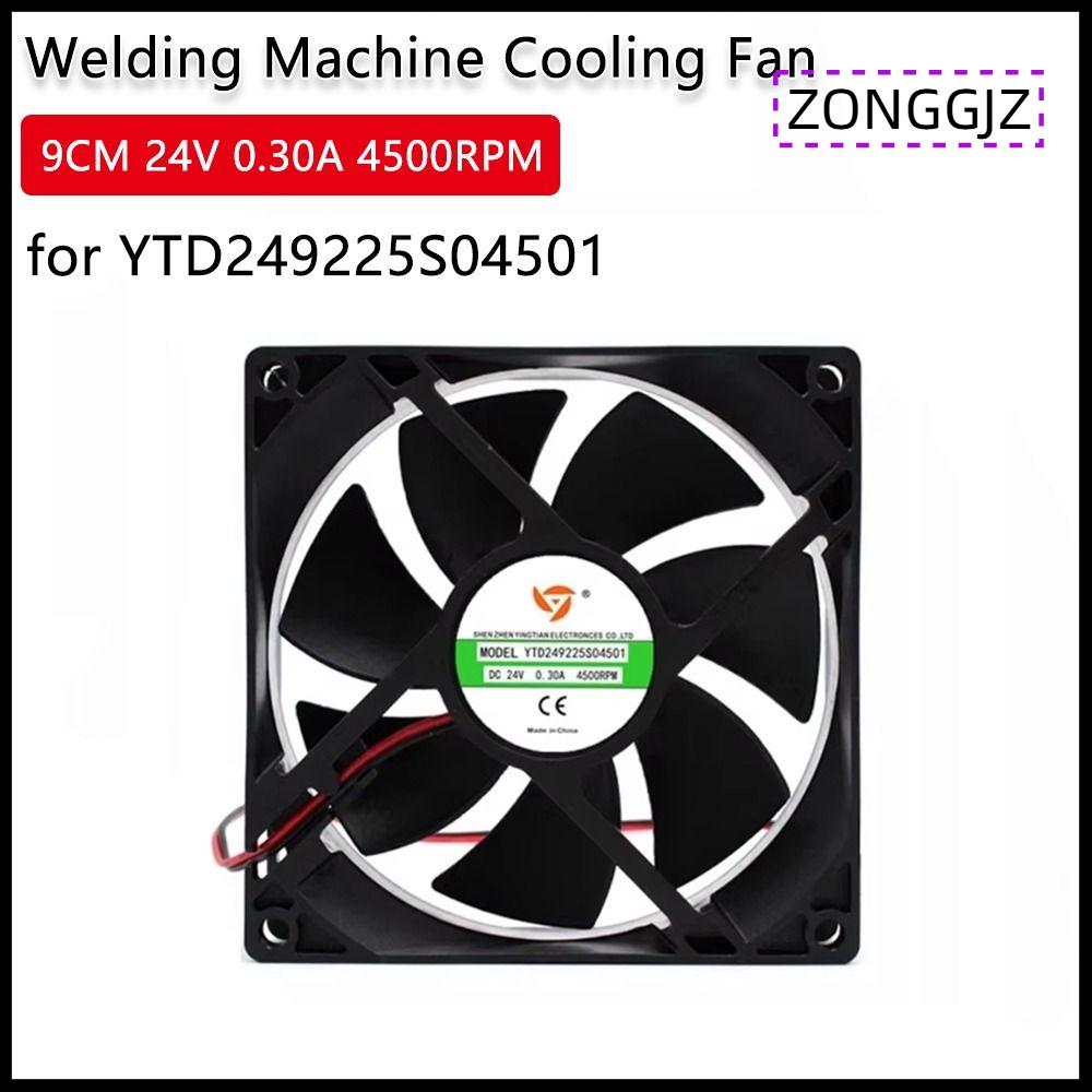 ZONGGJZ MALL 255 0.30A 9ซม. 24V 4500รอบต่อนาที พัดลมระบายความร้อนเครื่องเชื่อม ท่อระบายไอเสีย ปริมาณอากาศสูง พัดลมเซิร์ฟเวอร์ การระบายอากาศที่ดี พัดลมเครื่องเชื่อม สำหรับ YTD249225S04501 ราคา 90 บาท*ส่งฟรี
