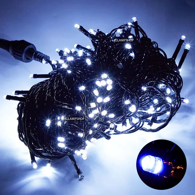Lampu raya 20M Led light strip Black Wire Colorful Fairy light Lampu Led warna warni 2026 Outdoor Waterproof Lampu hiasan raya Hari raya String light for Home decor