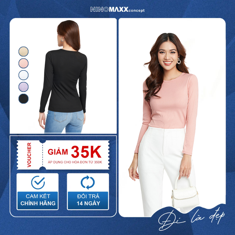 N&M Áo thun giữ nhiệt Nữ tay dài 2205015