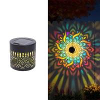 【THREE DAY DELIVERY】 LED Solar Wall Lamp Waterproof Sunflower Mandala Fence Wall Light High Quality Hollow Pattern Garden Decorative Light Outdoor Night
