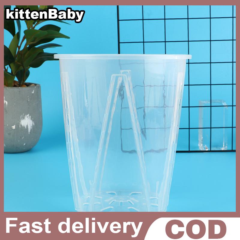 kittenBaby กระถางต้นไม้ DIY พลาสติกโปร่งใสกระบอกดอกไม้ผู้ถือผัก planter ราคา 22 บาท*ส่งฟรี