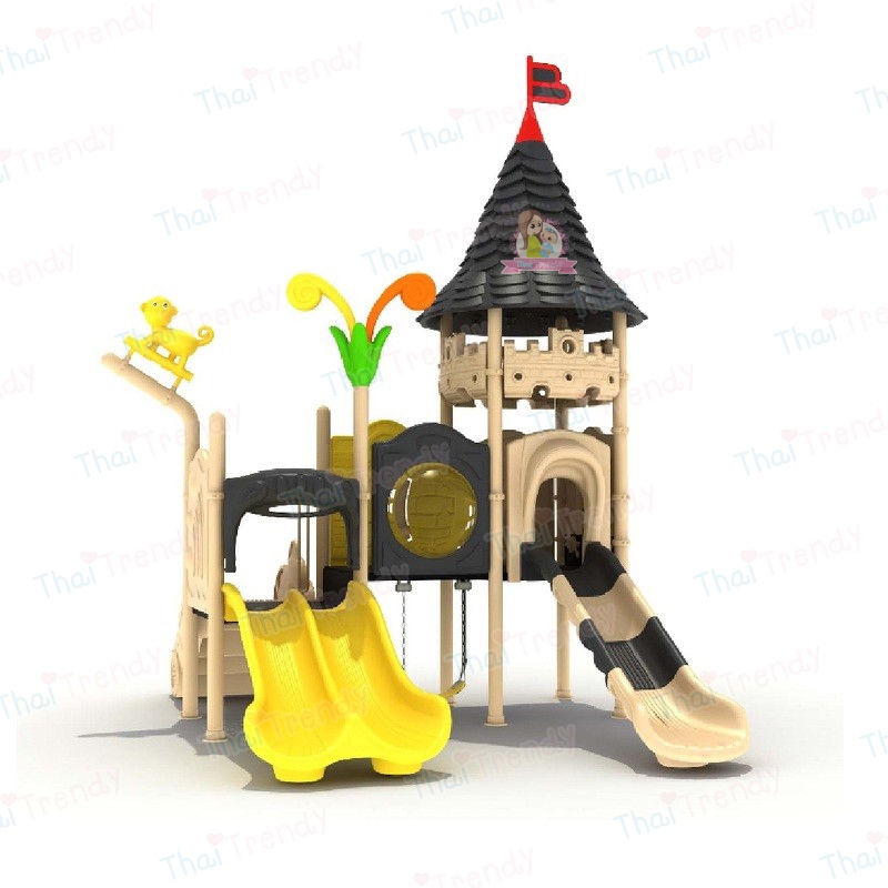 เครื่องเล่นสนาม สไลเดอร์ กระดานลื่น ปีนป่าย ของเล่น ขนาด 320x400x420 ซม. ราคา 110,505 บาท*ส่งฟรี