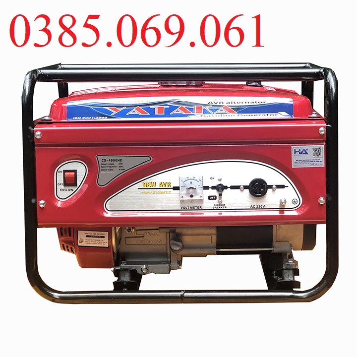 [Có bảo hành] Máy Phát Điện Chạy Xăng 3Kw Yataka CS-4900HD