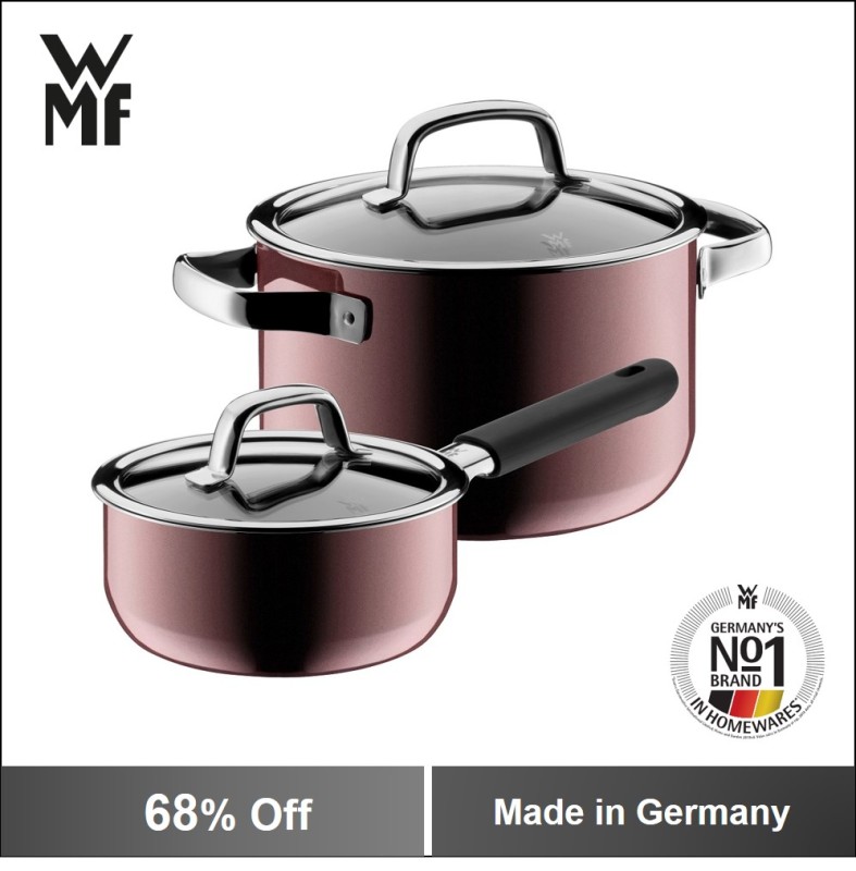 WMF Fusiontec 2PC Cookware Set Rose Quartz Singapore