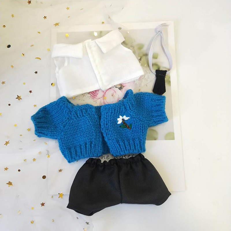 Quần áo búp bê cho 20cm Búp bê thần tượng phụ kiện búp bê vải nhung Áo len quần áo