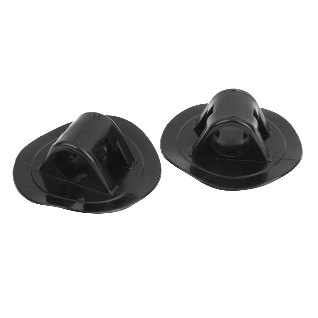 2 Pieces PVC Engine Bracket Mount for Kayak Inflatable Boat Canoe Ruer Dinghy Accessories Black
