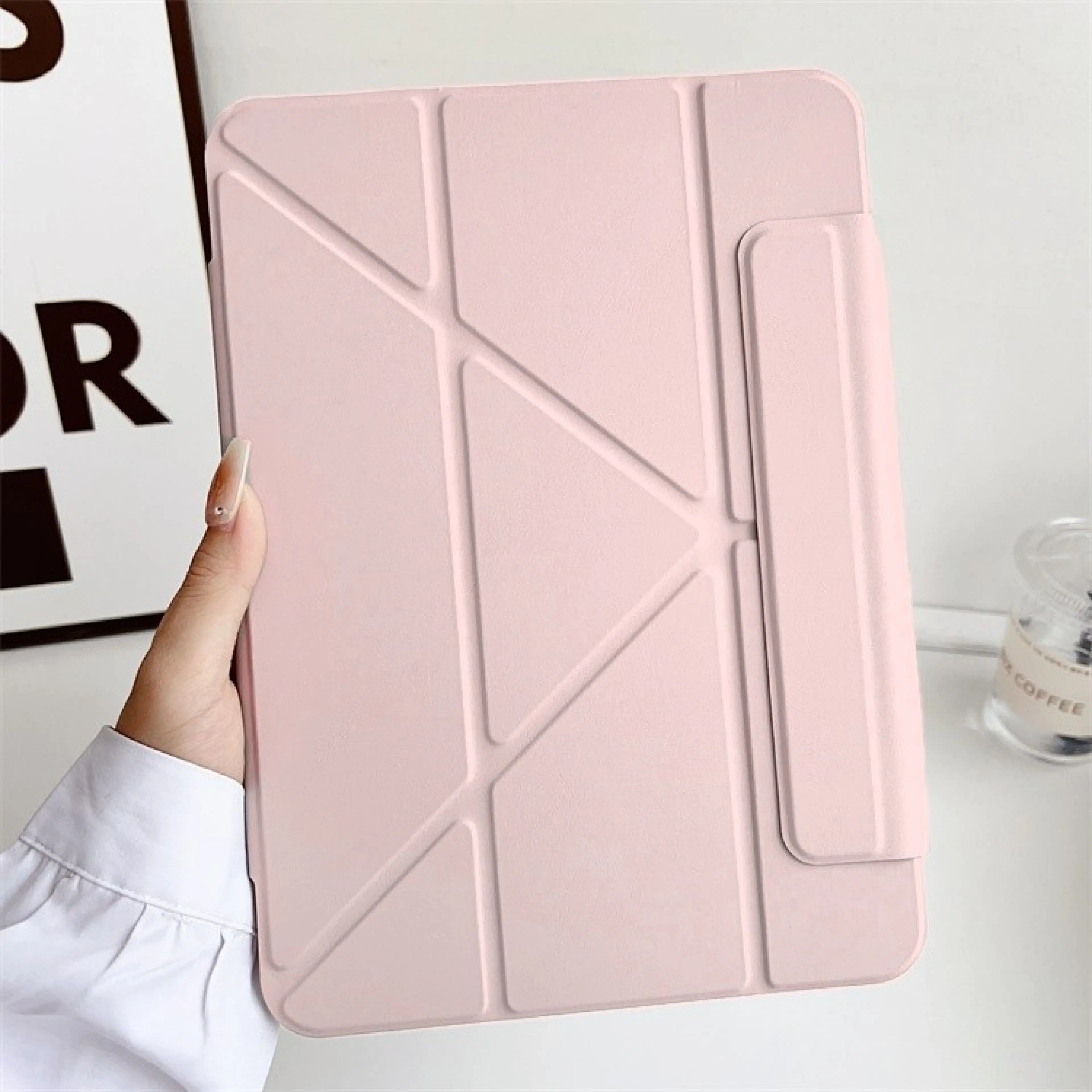 เคส iPad แม่เหล็ฝาพับรูปตัว Y สวยงามทนทาน 10.9 Air4/5/6/7 Gen10 Gen11 (2025) Mini6/7 gen7/8/9 10.5 PRO11 แบบบางเรียบง่าย