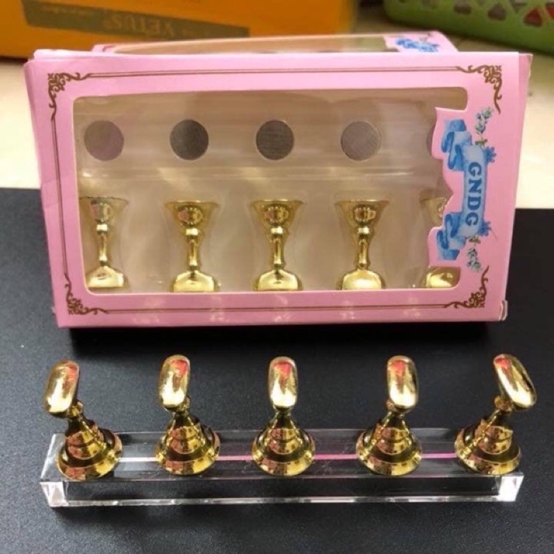 Đế móng nam châm, đế làm mẫu nail, phụ kiện nail, set 5 chiếc
