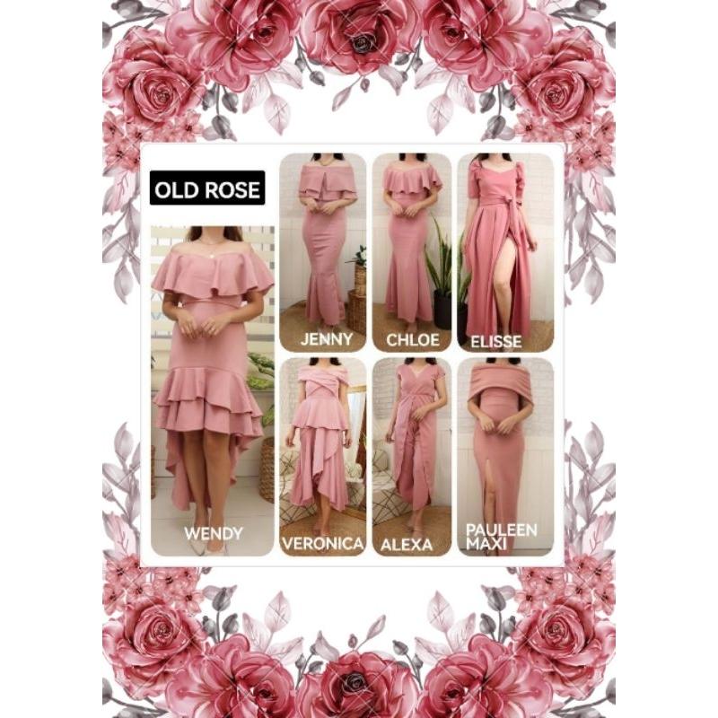Shop Old Rose Bridesmaid Dress Online with Best Discounts and Low Prices |  Lazada Philippines