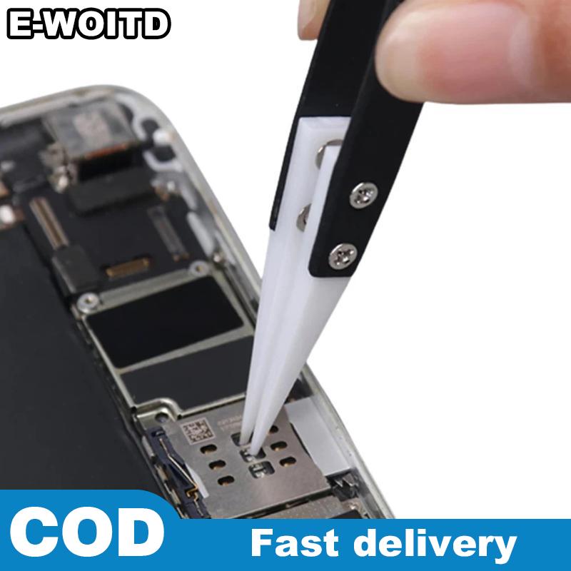 E-WOITD แหนบสแตนเลสปลายแหลมเซรามิกทนความร้อนแหนบหัวแหลมแหนบบัดกรีอิเล็กทรอนิกส์ ราคา 48 บาท*ส่งฟรี