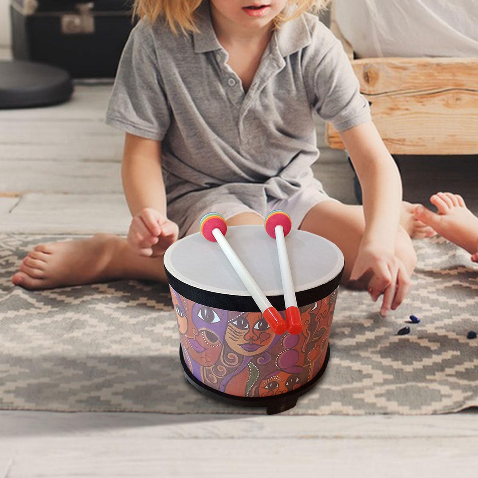 Baoblaze Floor Drum Preschool Toys Developing Musical Talents Orff