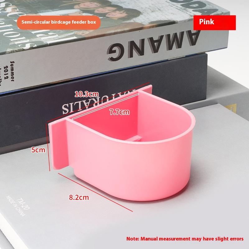 [HUSTOM] COD Công suất lớn chim trung chuyển Hộp chống giật gân chim thực phẩm quả bền Vẹt ăn hộp cho chim vừa nhỏ - 9