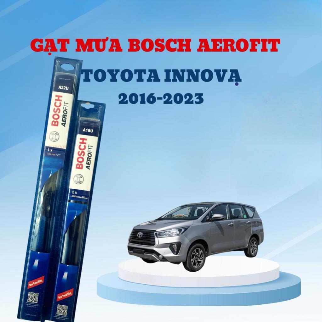 Gạt mưa xe TOYOTA INNOVA 2016-2023, Gạt Mưa BOSCH Xương Mềm Lưỡi Gạt Silicon cao cấp kích thước 26inch*16inch -