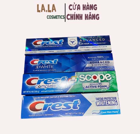 Kem đánh răng crest 3d white