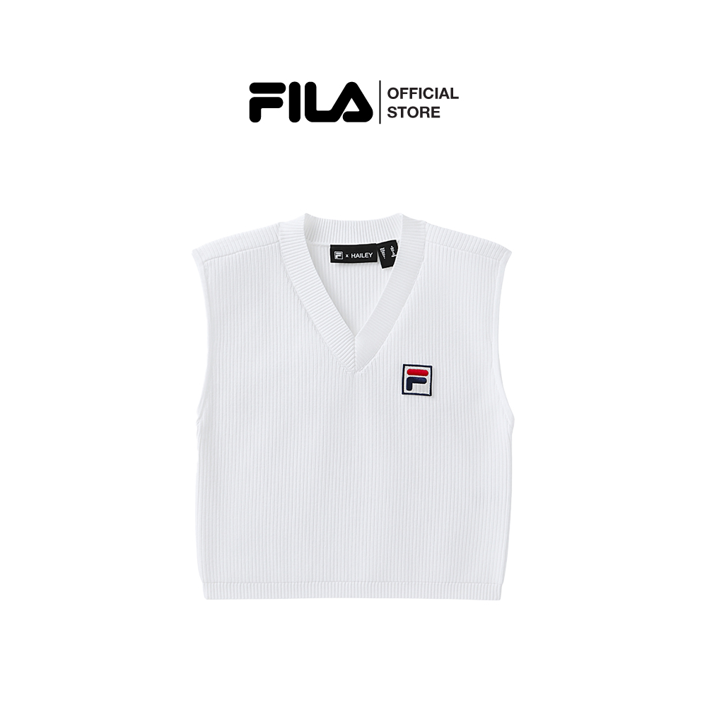 FILA WOMEN TANK FILA x HAILEY BIEBER Product Code : RW511166 - WHITE ราคา 3,290 บาท*ส่งฟรี