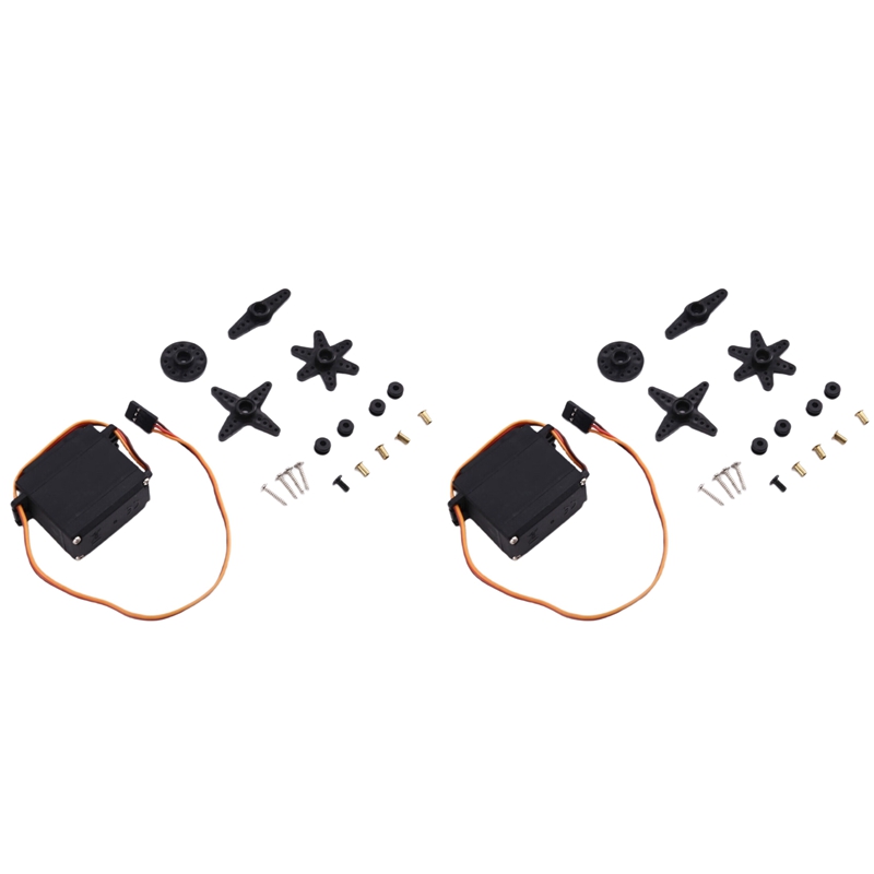 [Lapurer]2X Metal Standard Servo High Torque Metal Gear Servo Digital Servo FUTABA JR RC Car Helicopter Upgrade Parts