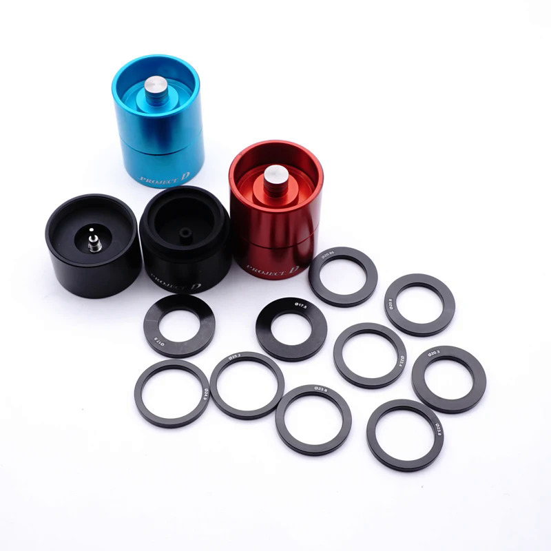 Mini 4WD Hợp kim nhôm công cụ cho xe bánh xe làm cho lỗ đục lỗ màu xanh đỏ màu đen MJ mô hình