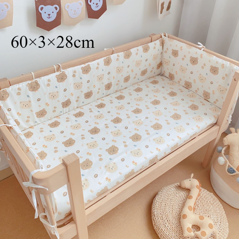 Miya-baby ที่กั้นเตียงเด็ก กันชนเตียงเด็ก ขอบเตียงกันตก แบบพับได้ ผ้านุ่ม ระบายอากาศ ซักได้ ติดตั้งง่าย ใช้กับเตียงเด็ก