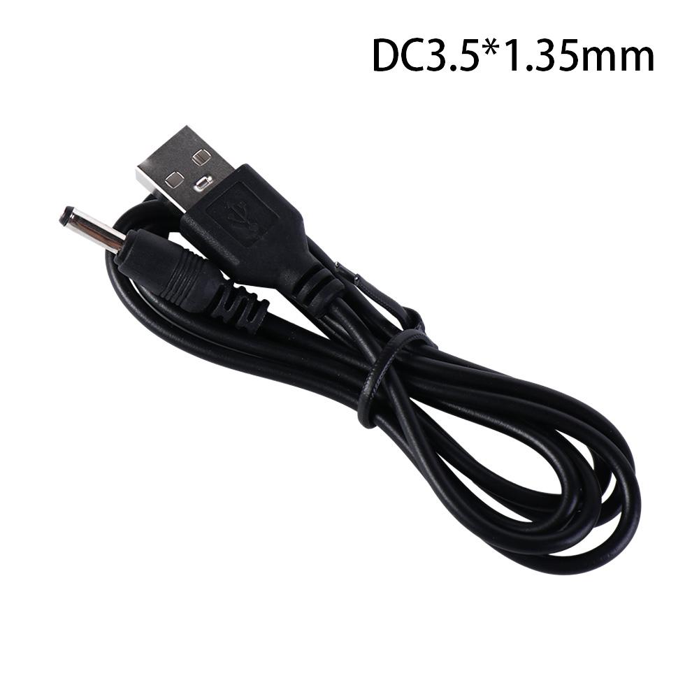 LKAMAT Bộ chuyển đổi lỗ tròn Loa mini USB Đầu nối nhanh cho MP3/MP4 Cáp điện dạng thùng Cáp chuyển đổi 3.51.35mm Dây nguồn Cáp nguồn sạc Cáp USB sang DC 3.5mm Dây Cắm Điện DC