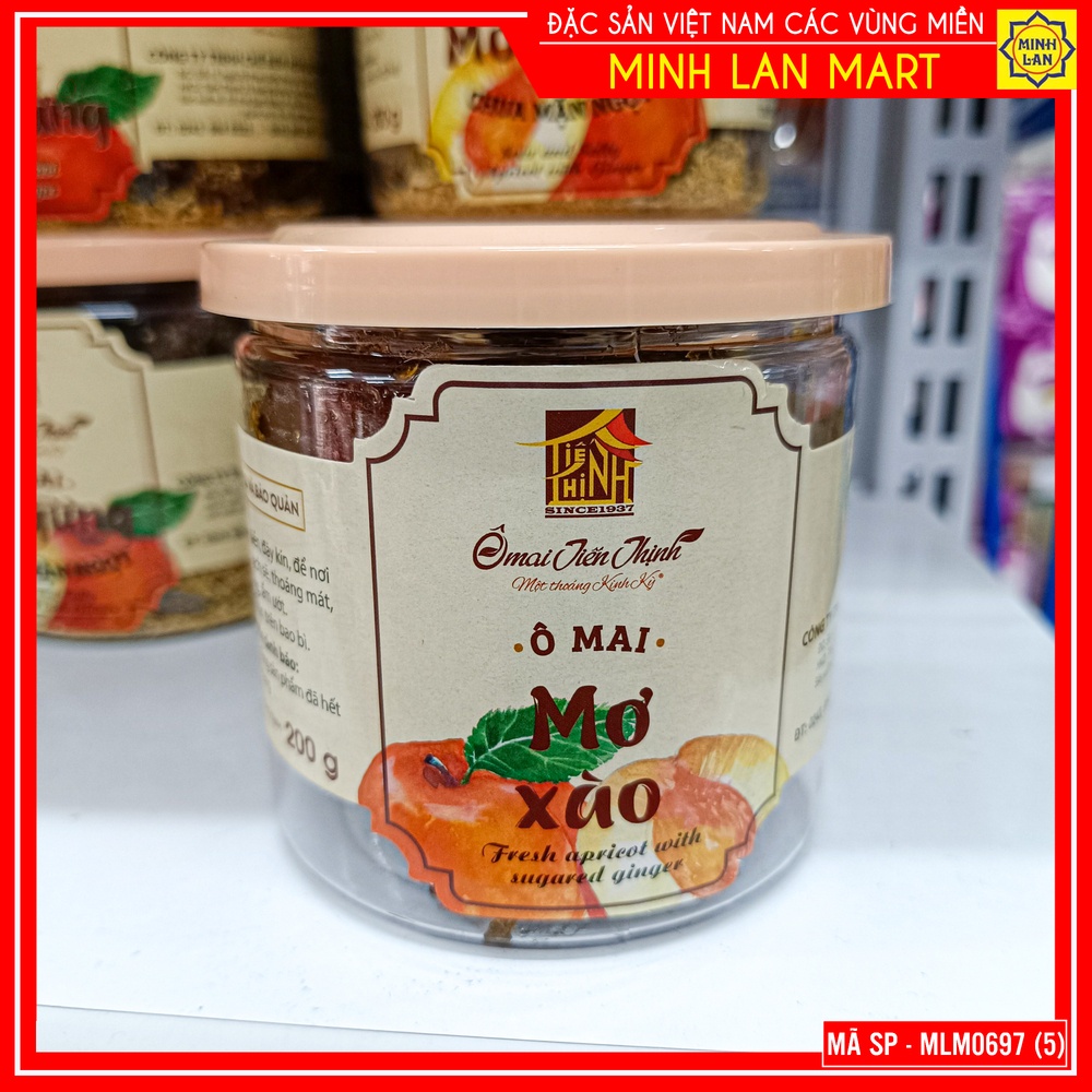 Ô mai mơ xào 200g - Ô Mai Tiến Thịnh - Đặc Sản Hà Nội - MLM0697