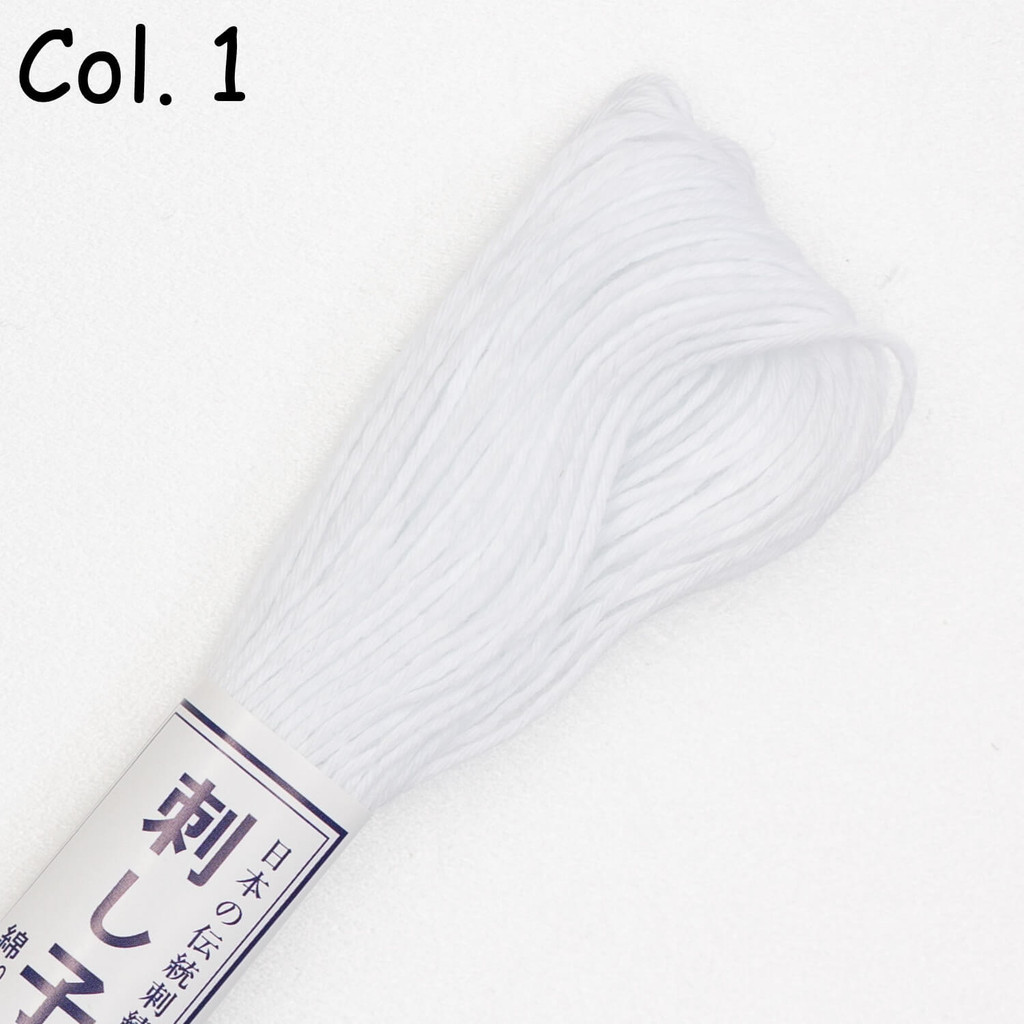 刺子绣 Olympus Japan Sashiko Thread (20m) -Plain 100% Cotton Made in Japan Japanese Embroidery Thread Floss