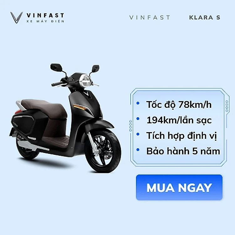 2025Xe máy điện VinFast Klara S ( Thuê Pin )cod