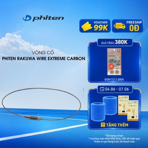 Vòng Cổ Phiten Rakuwa Necklace Wire Extreme Carbon