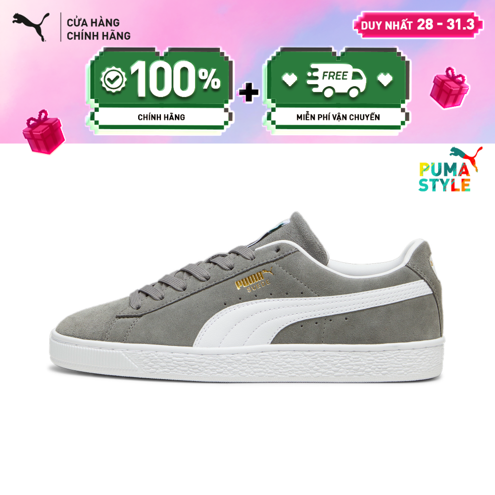 Giày Thời Trang PUMA Unisex Suede Classic Màu Xám