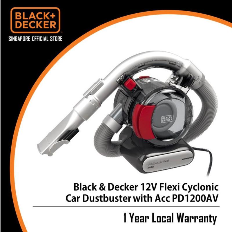 Black & Decker 12V Flexi Cyclonic Car Dustbuster with Acc PD1200AV Singapore